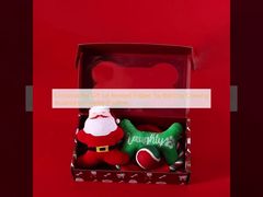 क्रिसमस पालतू जानवर उपहार सेट गाँठदार फ्रिस्बी खिलौना गेंद कुत्ता चबाने के सामान छुट्टी खेलने का समय