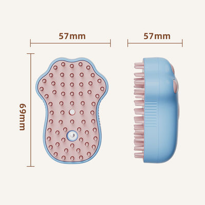 कस्टम लोगो 0.2 पाउंड पालतू बाल हटाने वाला ग्रूमिंग ब्रश, सभी मौसमों में उपयोग के लिए सफेद बॉक्स पैकेजिंग के साथ