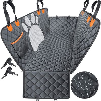 कार रियर सीट मैट ऑक्सफोर्ड कपड़े पनरोक पालतू कुशन कवर भंडारण जेब सामग्री